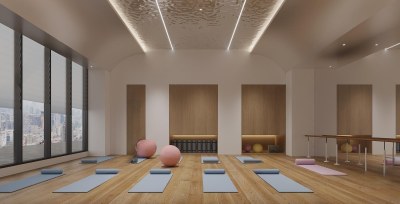 现代瑜伽室3D模型下载